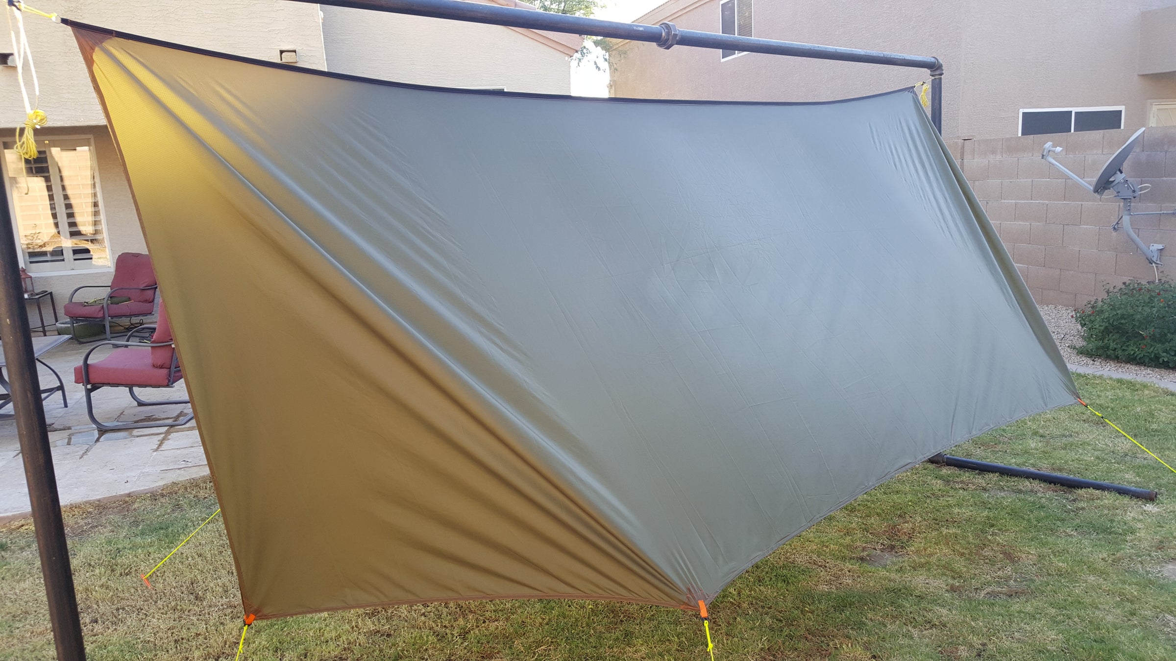 Ponderosa full coverage tarp with doors | Cave Creek Hammock